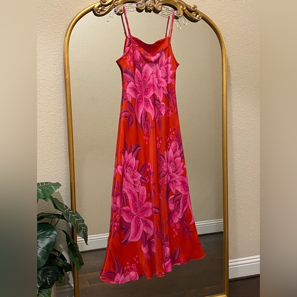 FARM Rio Summer Fruit Maxi Slip Dress Size L - Picture 11 of 16